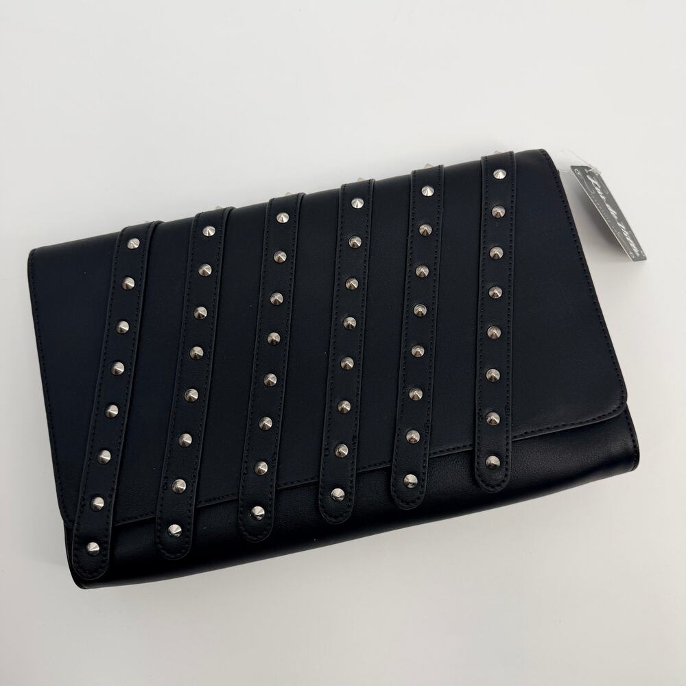 Lux De Ville Signed Bob The Drag Queen Purse First Clutch Crossbody Studded New